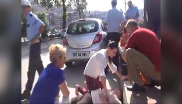 Önce çarptı, sonra ağladı