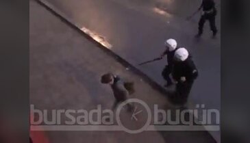 Polis dayağı kamerada