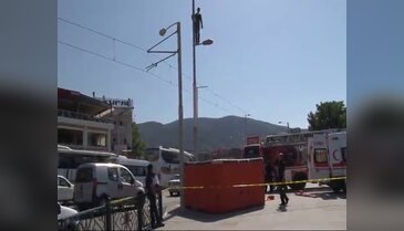 Bursa'da komedi gibi intihara teşebbüs