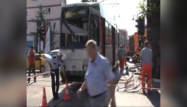 Bursa'da tramvay kazası