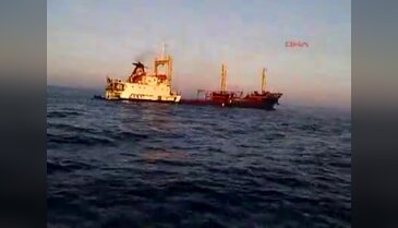 Kargo gemisi böyle battı