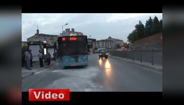Halk otobüsüne molotoflu saldırı