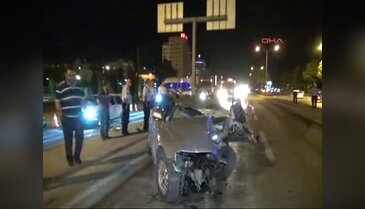 Parçalara ayrılan otomobilden sağ kurtuldu