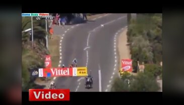 Minik köpek Tour de France'ı karıştırıyordu!