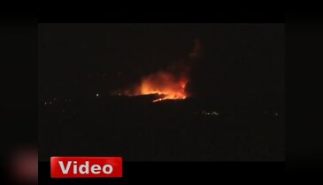 Petkim arazisinde korkutan yangın