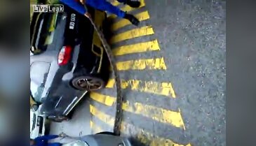 Aracın motor aksamına giren dev yılan