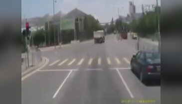 Kamyon şoförünün ölümcül hamlesi