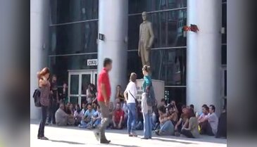 Eskişehir'de oturma eylemi