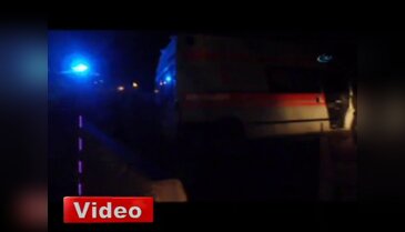 Kadın sürücünün kullandığı ambulans dereye uçtu