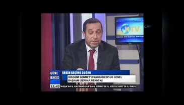 Denktaş canlı yayında rahatsızlandı