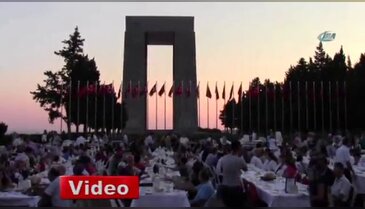 Çanakkale Şehitliği'nde iftar