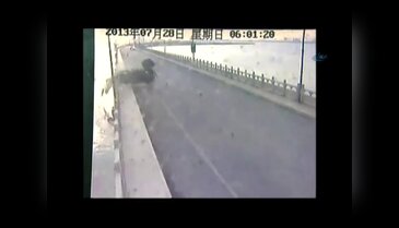 Sarhoş sürücü otoyolda spin attı