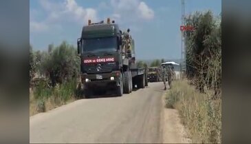Suriye sınırına askeri sevkiyat