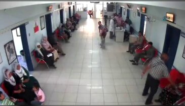Hasta ve yakınlarının deprem paniği kamerada
