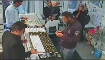 Yüzük hırsızları kamerada