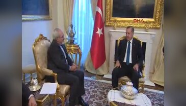 Erdoğan Muhammed Cevad Zarif ile görüştü