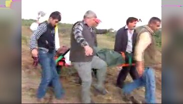 Açlık grevindeki köylü hastaneye kaldırıldı