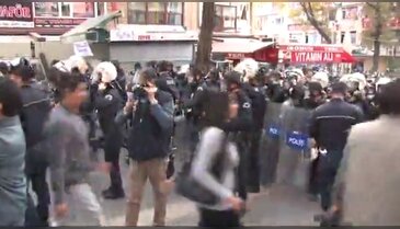 YÖK protestosunda arbede yaşandı