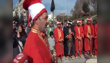 Mehteranlar Erdoğan için besteledikleri marşı çaldı