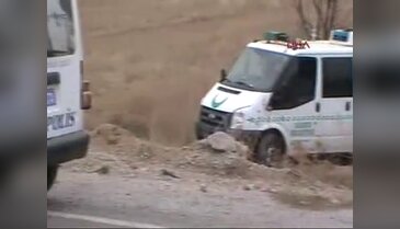 Kahramanmaraş'ta TIR devrildi