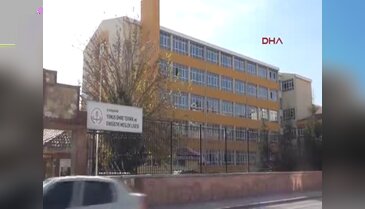 Lise bahçesinde oksijen tüpü patladı
