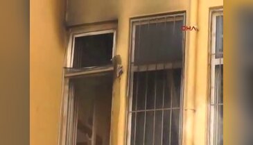 Okulda çıkan yangın panik yarattı