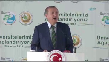 Erdoğan fidan dikti