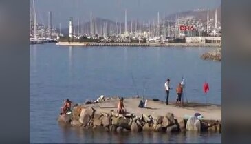 Bodrum'da sağanak sonrası güneş keyfi