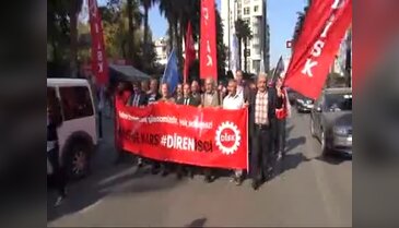Kıdem tazminatı için yürüdüler