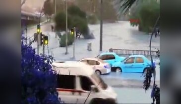 Melez çayı taşma anı
