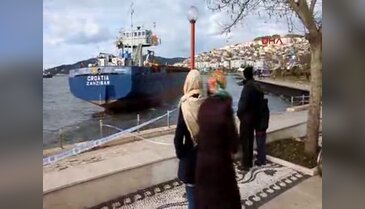 Karaya oturan gemi kurtarılamadı