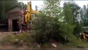 Vinçle tank kaldırma denemesi!