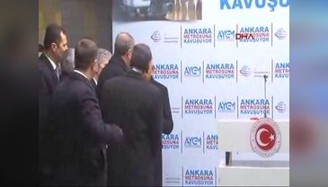Erdoğan metroda test sürüşü yaptı