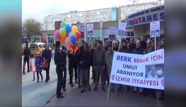 Berk bebeği yaşatmak için kan verdiler