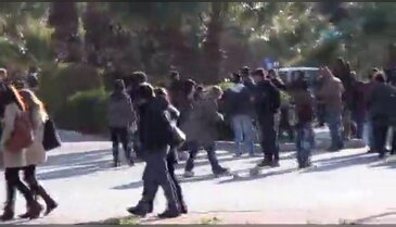 Ege Üniversitesi savaş alanına döndü