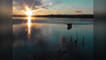 Mogan ve Eymir gölü dondu