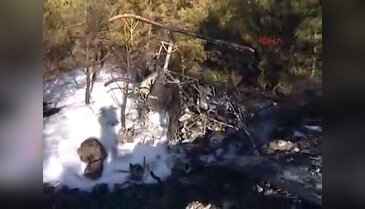 KKTC'de de helikopter düştü
