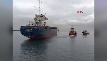 Karaya oturan gemi 9 gün sonra kurtarıldı