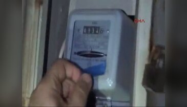 Kaçak elektrik kullanımına gece baskını