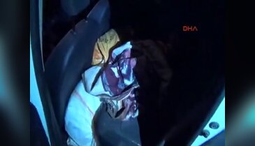 Kaza yapan otomobilde 70 kilo esrar ele geçirildi