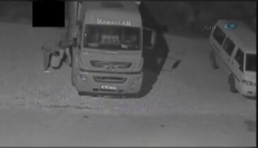 Mazot hırsızları kamerada