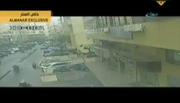 Bombalı araçla yapılan saldırı kamerada
