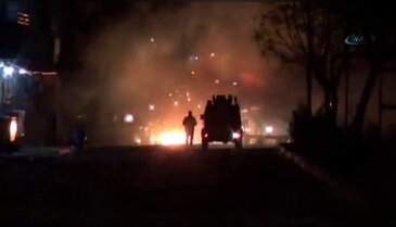 İzinsiz gösteriye polis müdahalesi