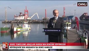 Deniz temizleme araçları Bursa'nın denizini süpürecek