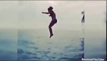 Beyonce'dan çılgın atlayış!