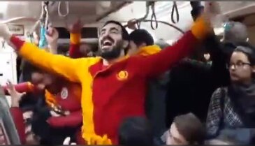 Ateşli taraftar kadın yolcunun hışmına uğradı