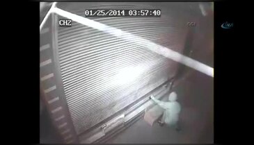 Kar maskeli hırsızlar kamerada