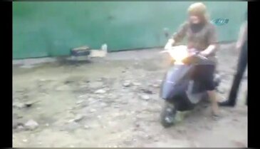 Rus kadın "gaz"a geldi