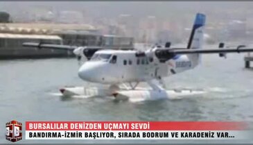 Bursalılar denizden uçmayı sevdi