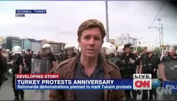 CNN International muhabiri canlı yayında gözaltına alındı